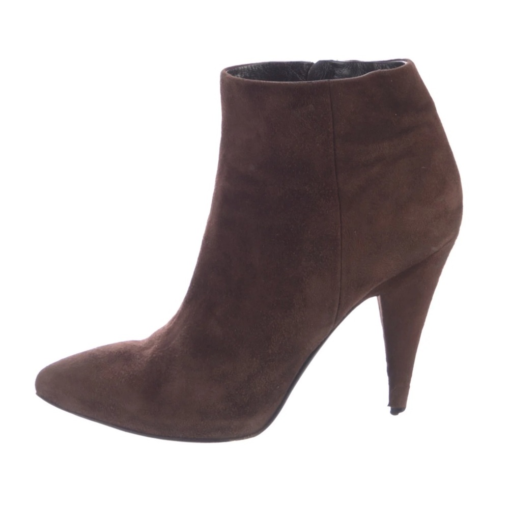 Prada Brown Seude Ankle Boots